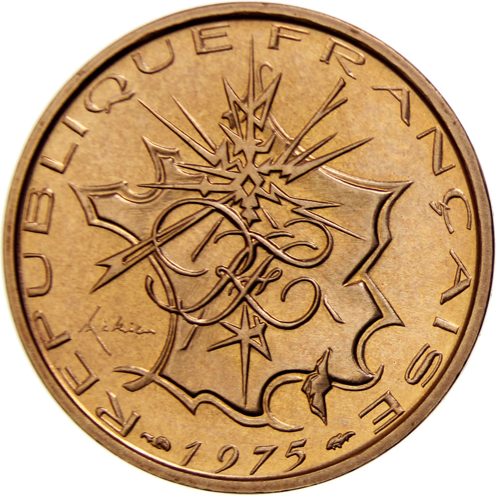 Coin, France, Mathieu, 10 Francs, 1975, Paris, , Nickel-brass, KM:940