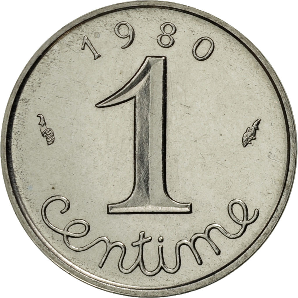 Coin, France, Épi, Centime, 1980, Paris, , Stainless Steel, KM:928