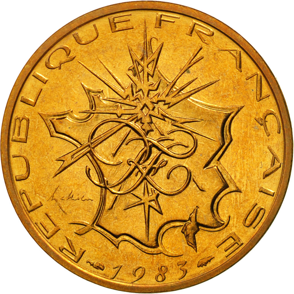 Münze, Frankreich, Mathieu, 10 Francs, 1983, Paris, STGL, Nickel-brass, KM:940