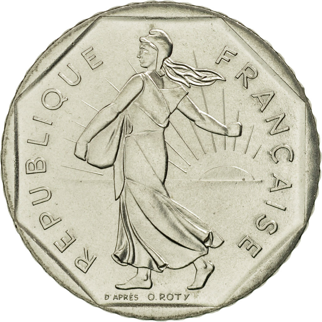 Coin, France, Semeuse, 2 Francs, 1984, Paris, MS, Nickel, KM:942.1