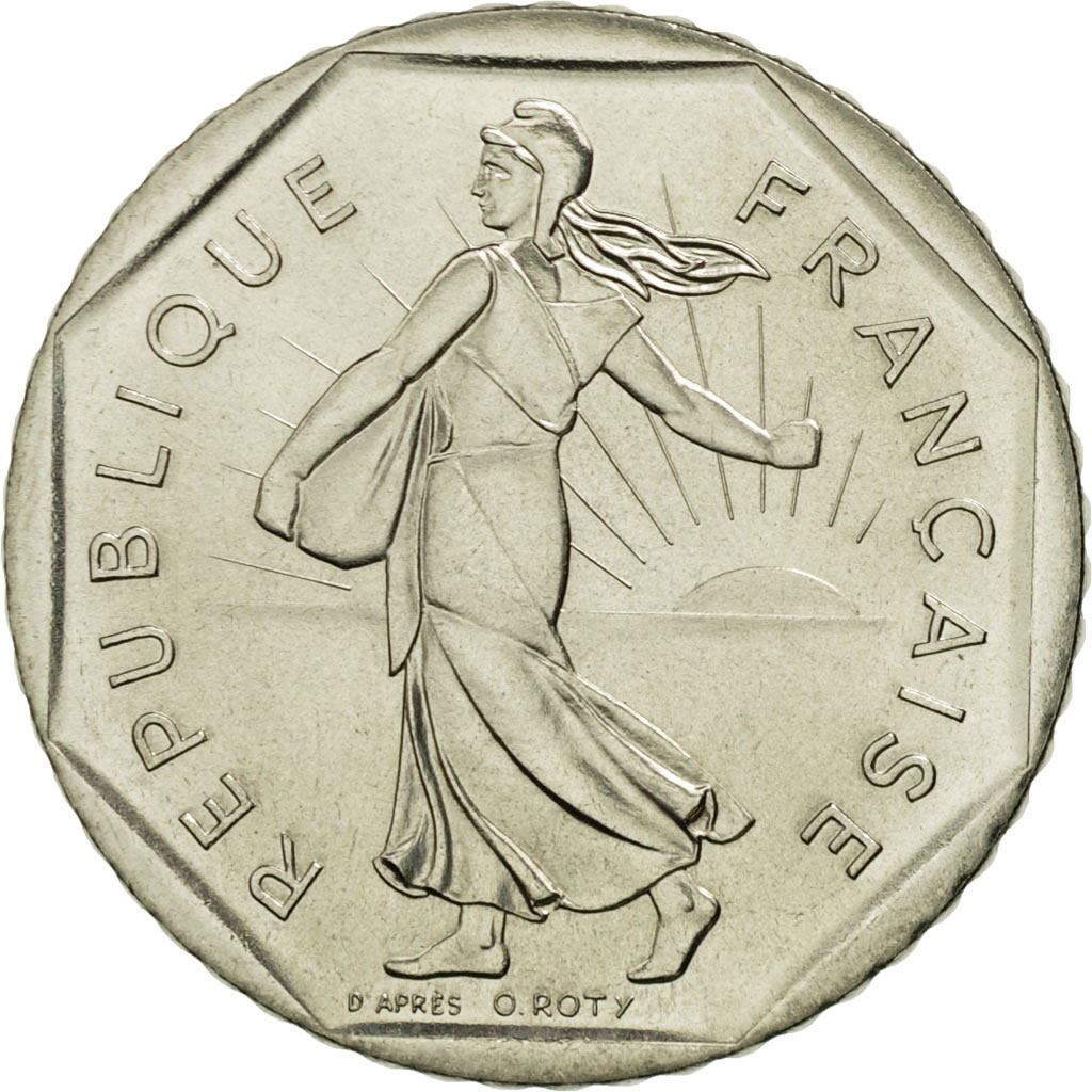 Coin, France, Semeuse, 2 Francs, 1986, Paris, MS, Nickel, KM:942.1