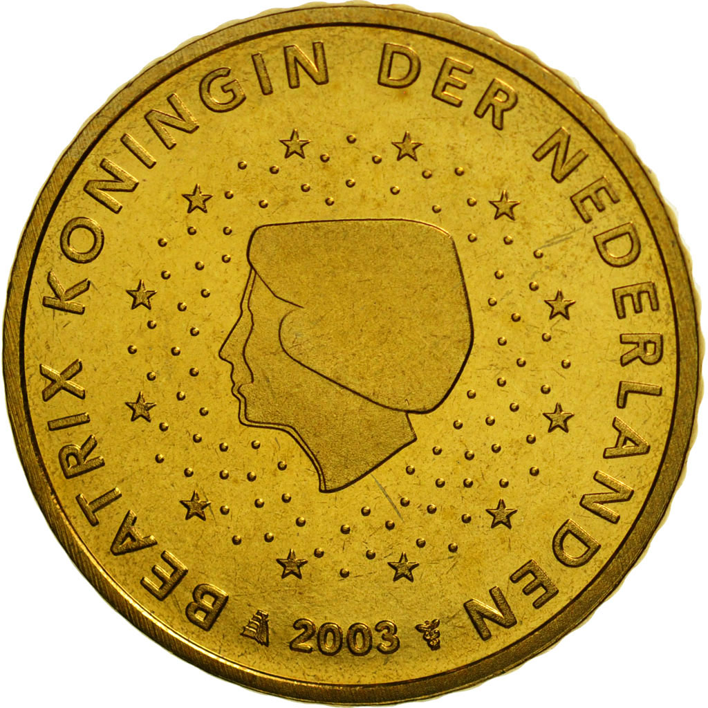 Niederlande, 50 Euro Cent, 2003, STGL, Messing, KM:239