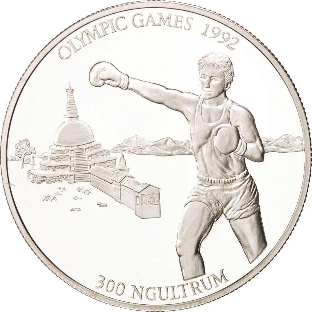 Coin, Bhutan, 300 Ngultrums, 1992, , Silver, KM:77