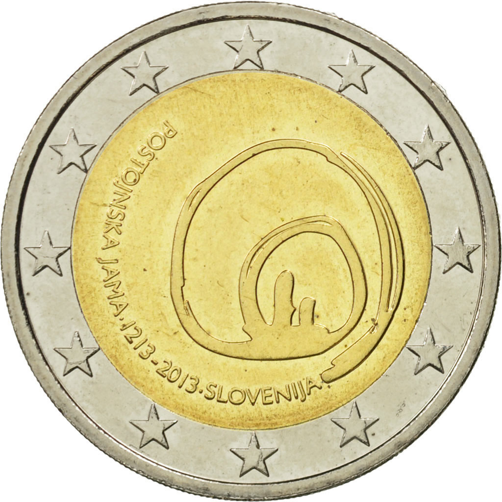 Slowenien, 2 Euro, Postojna, 2013, UNZ, Bi-Metallic, KM:112