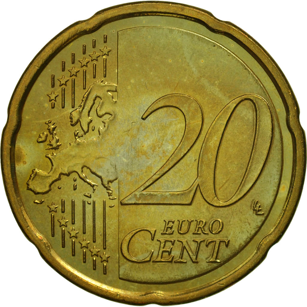 [#463467] Slowenien, 20 Euro Cent, 2007, VZ, Messing, KM:72