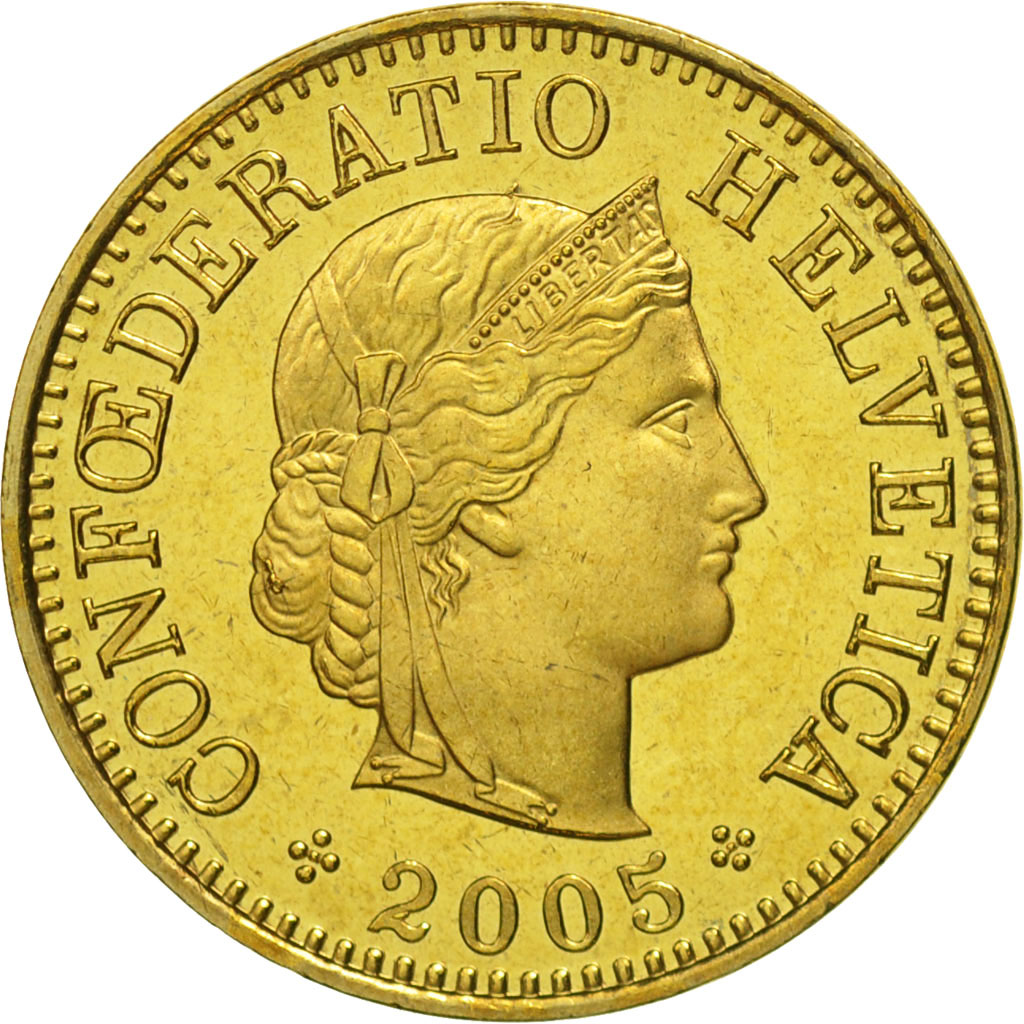 Moneda, Suiza, 5 Rappen, 2005, Bern, FDC, Aluminio - bronce, KM:26c