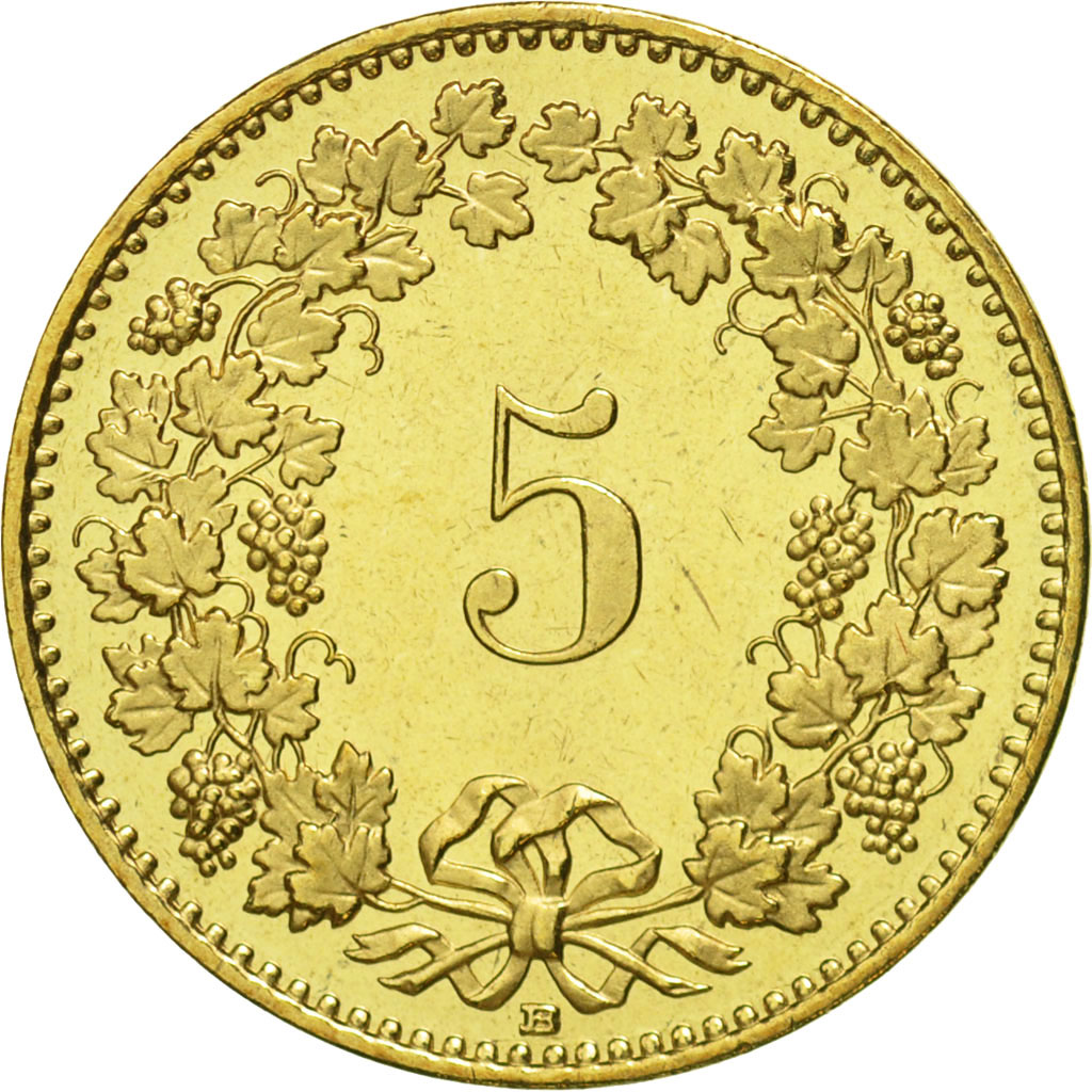 Moneda, Suiza, 5 Rappen, 2005, Bern, FDC, Aluminio - bronce, KM:26c
