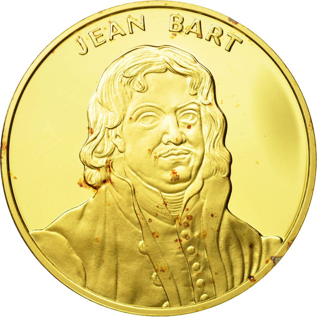 France, Medal, Jean Bart, Undated, , Vermeil