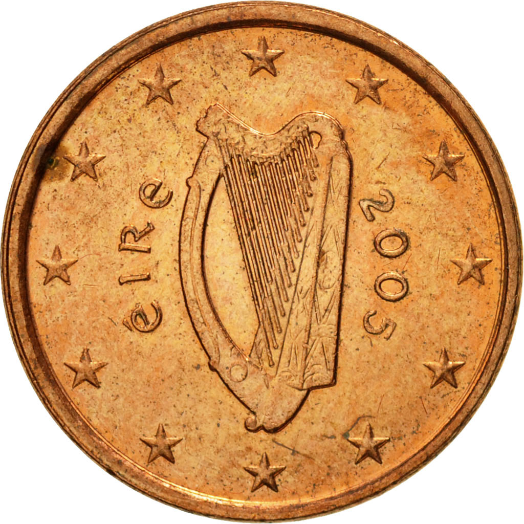 [#466304] IRELAND REPUBLIC, Euro Cent, 2005, SS, Copper Plated Steel, KM:32