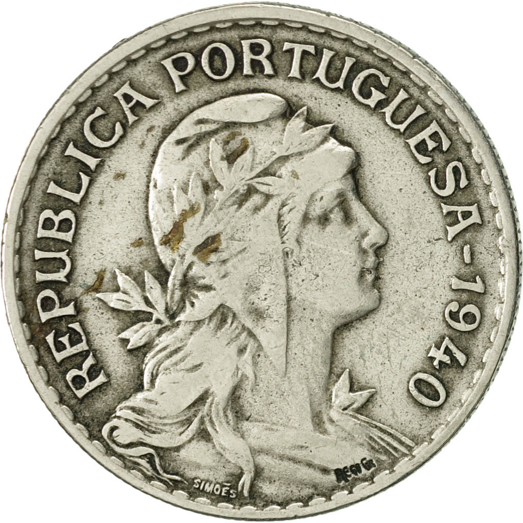 Coin, Portugal, Escudo, 1940, , Copper-nickel, KM:578