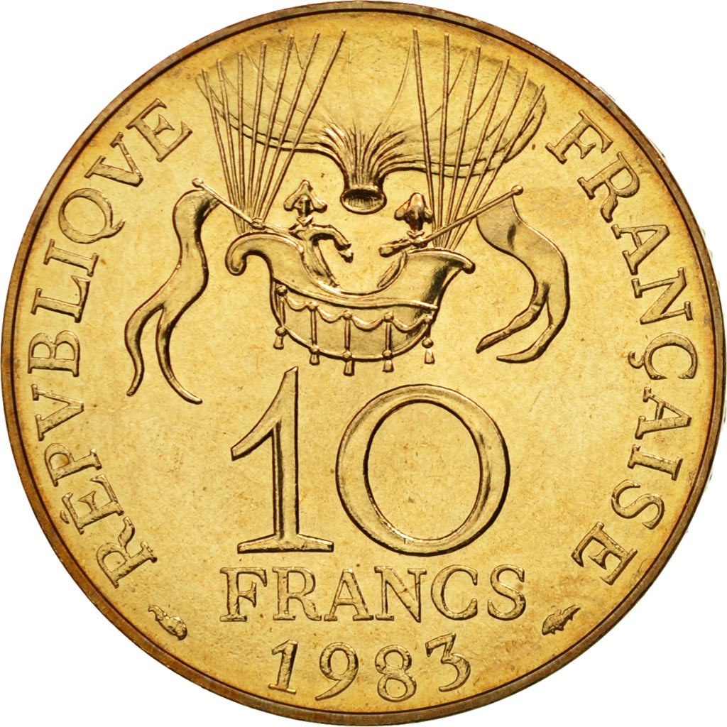 Coin, France, La conquête, 10 Francs, 1983, , Nickel-Bronze, KM:952