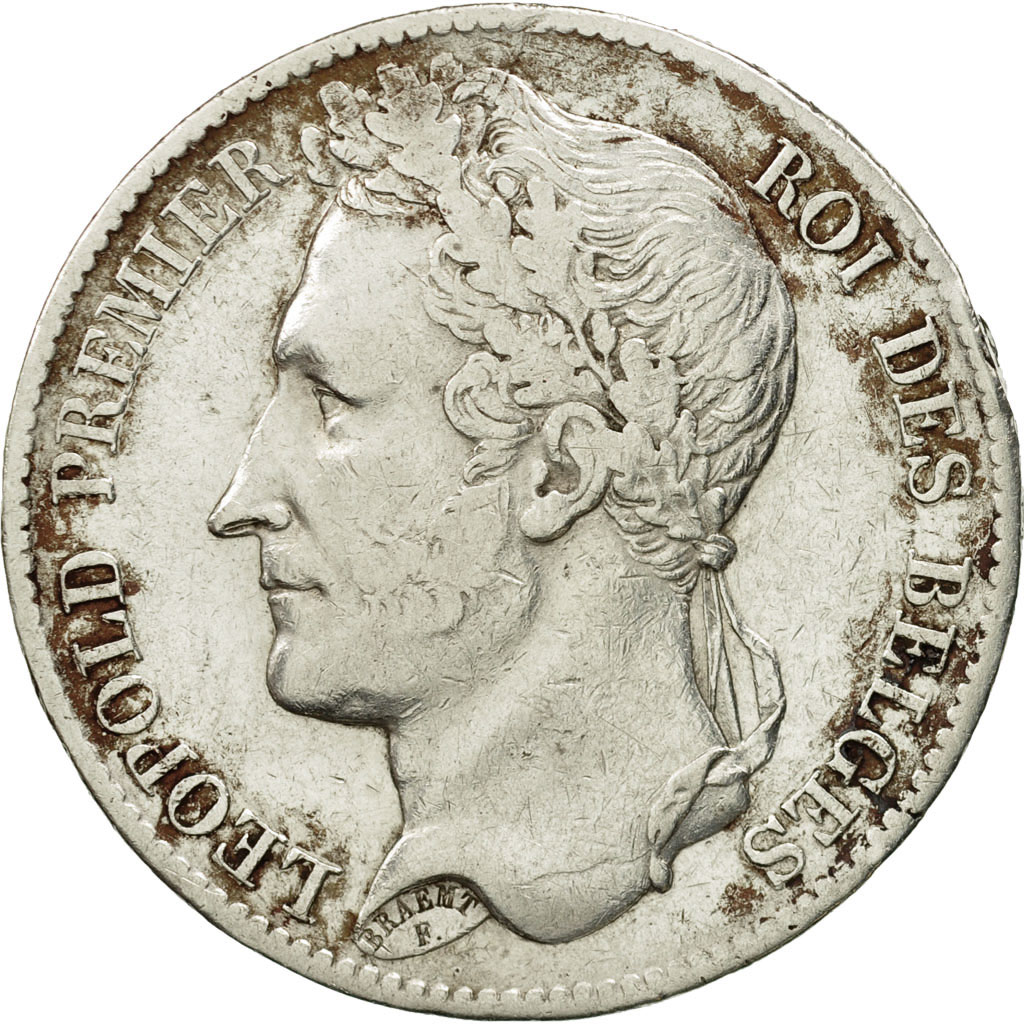 Coin, Belgium, Leopold I, 5 Francs, 5 Frank, 1833, , Silver, KM:3.1