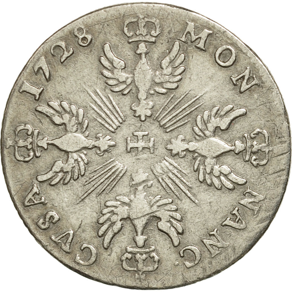 Duchy of Lorraine, Leopold I, Masson, 1728, Nancy, Silver, VF(30-35)