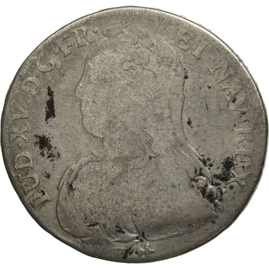 Coin, France, Louis XV, 1/2 Écu aux branches d'olivier, 1/2 Ecu, 1727