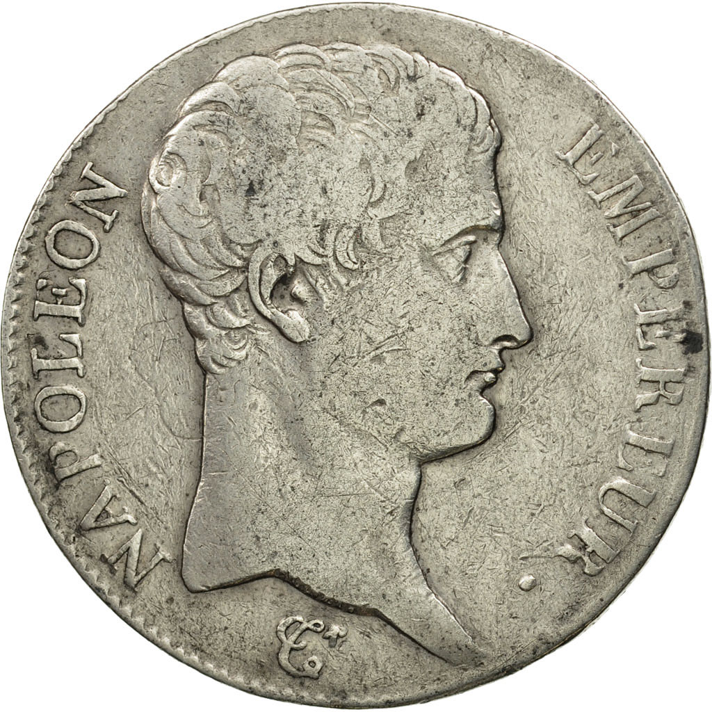 Coin, France, Napoléon I, 5 Francs, 1805, Perpignan, , Silver