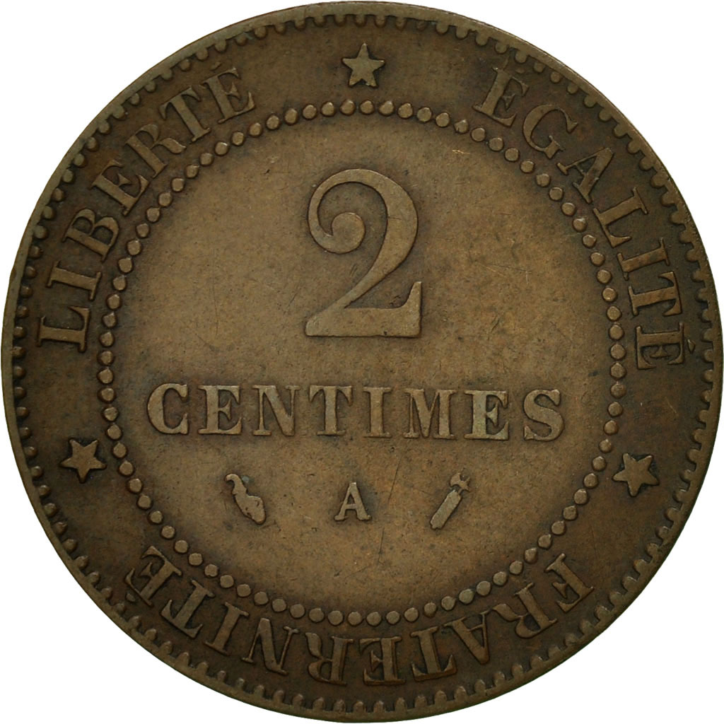 Coin, France, Cérès, 2 Centimes, 1886, Paris, , Bronze, KM:827.1