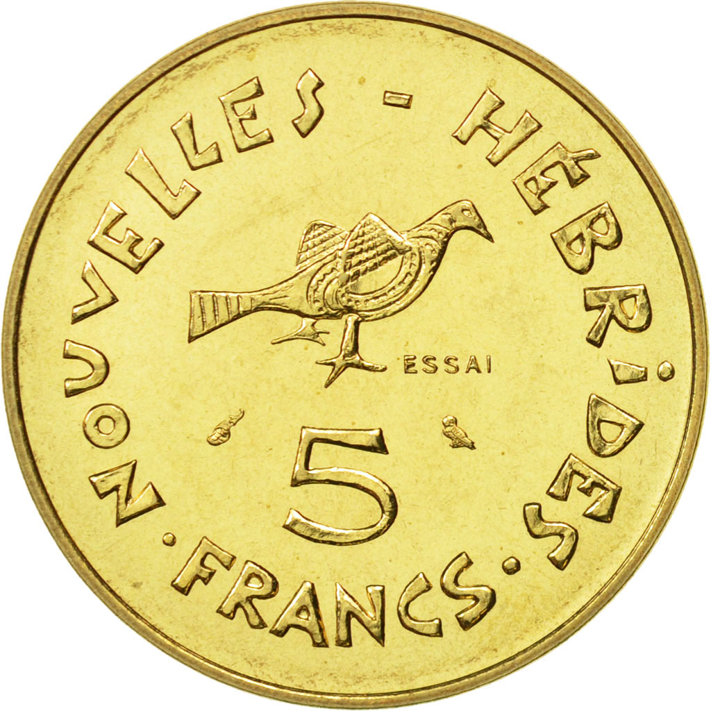 Coin, New Hebrides, 5 Francs, 1970, Paris, , Bronze-Aluminium-Nickel