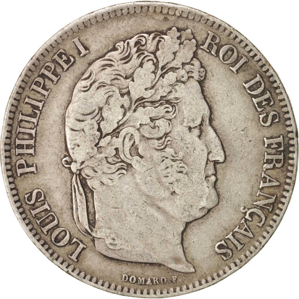 Coin, France, Louis-Philippe, 5 Francs, 1833, Perpignan, , Silver