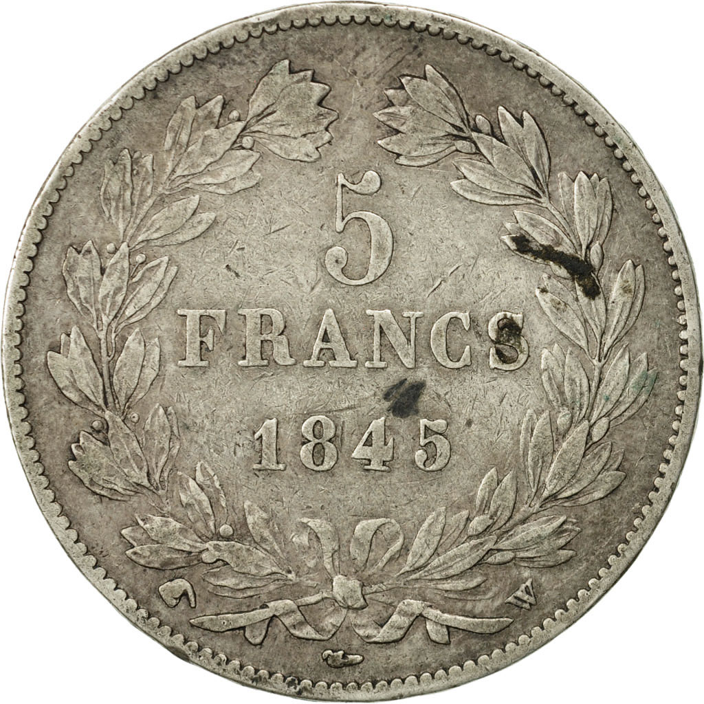 Coin, France, Louis-Philippe, 5 Francs, 1845, Lille, , Silver