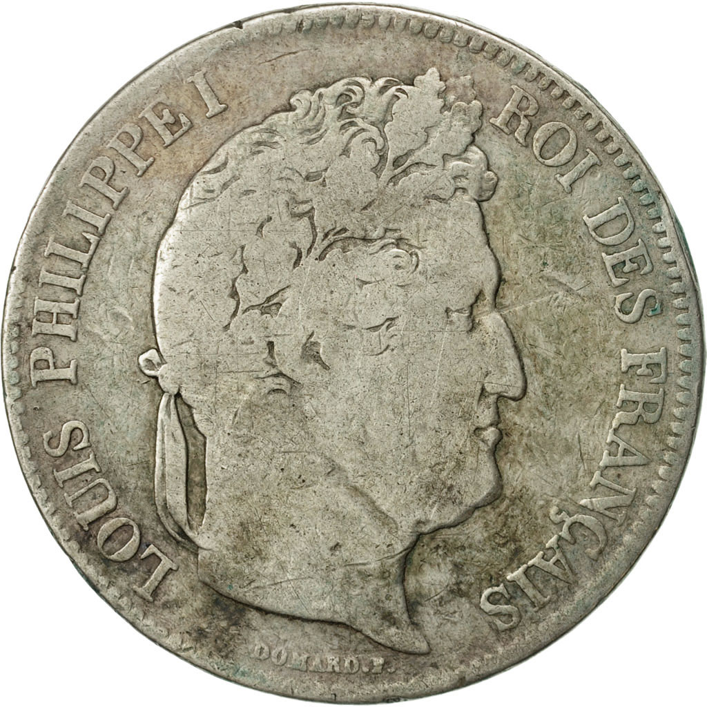 Coin, France, Louis-Philippe, 5 Francs, 1833, Bordeaux, , Silver