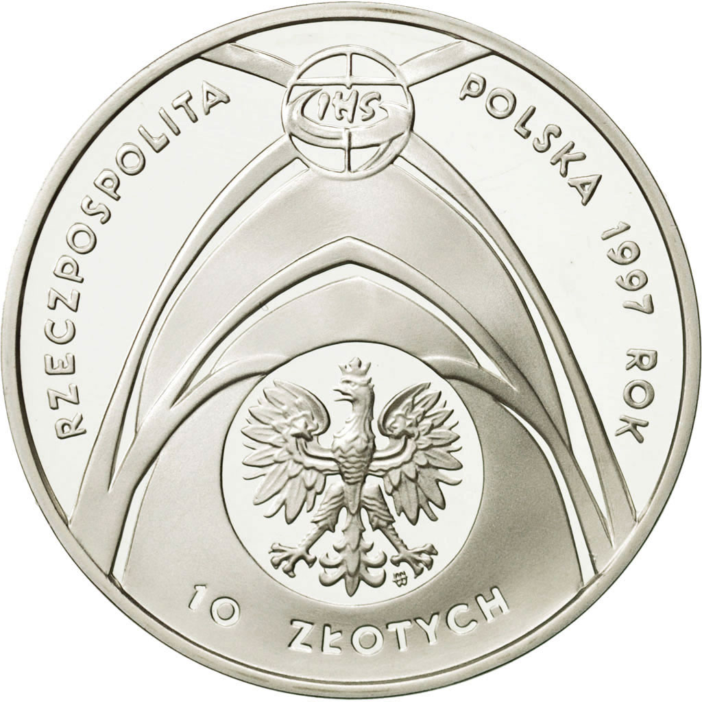 Coin, Poland, 10 Zlotych, 1997, , Silver, KM:322