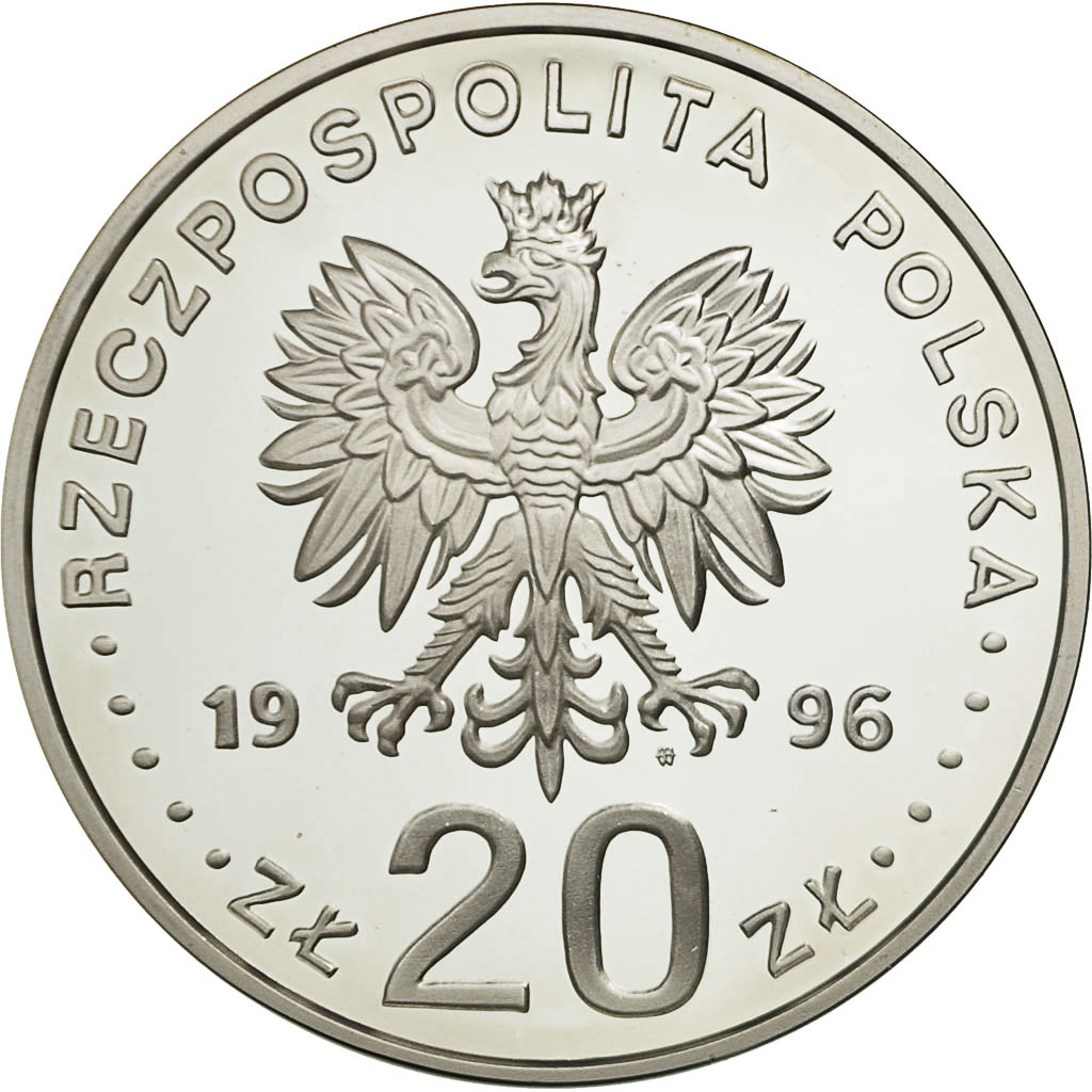 Coin, Poland, 20 Zlotych, 1996, , Silver, KM:309