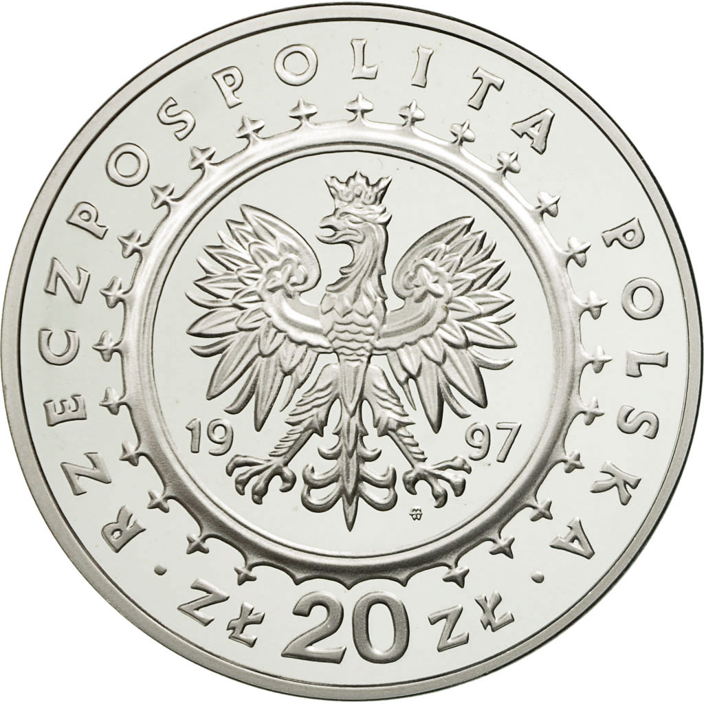 Coin, Poland, 20 Zlotych, 1997, , Silver, KM:332
