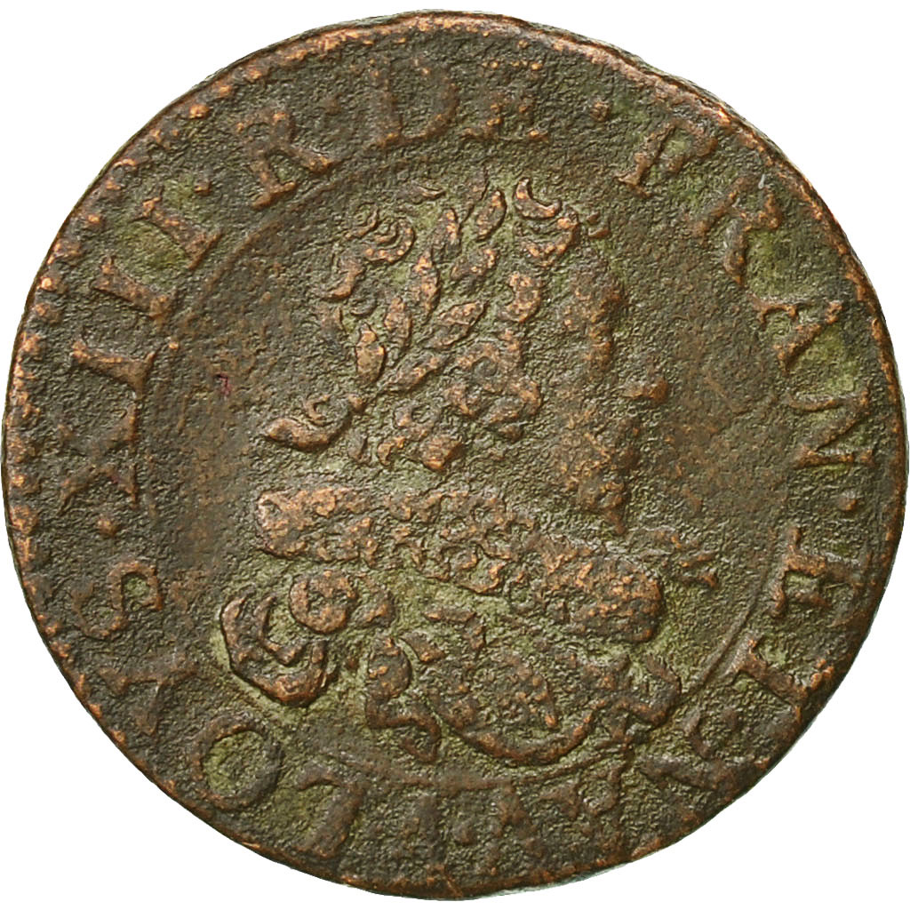 Coin, France, Double Tournois, 1629, Paris, , Copper, CGKL:396