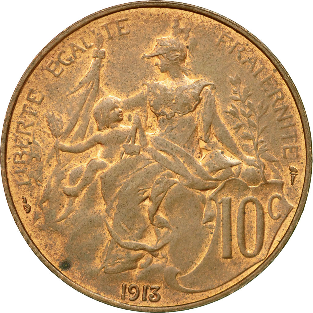 Coin, France, Dupuis, 10 Centimes, 1913, Paris, , Bronze, KM:843