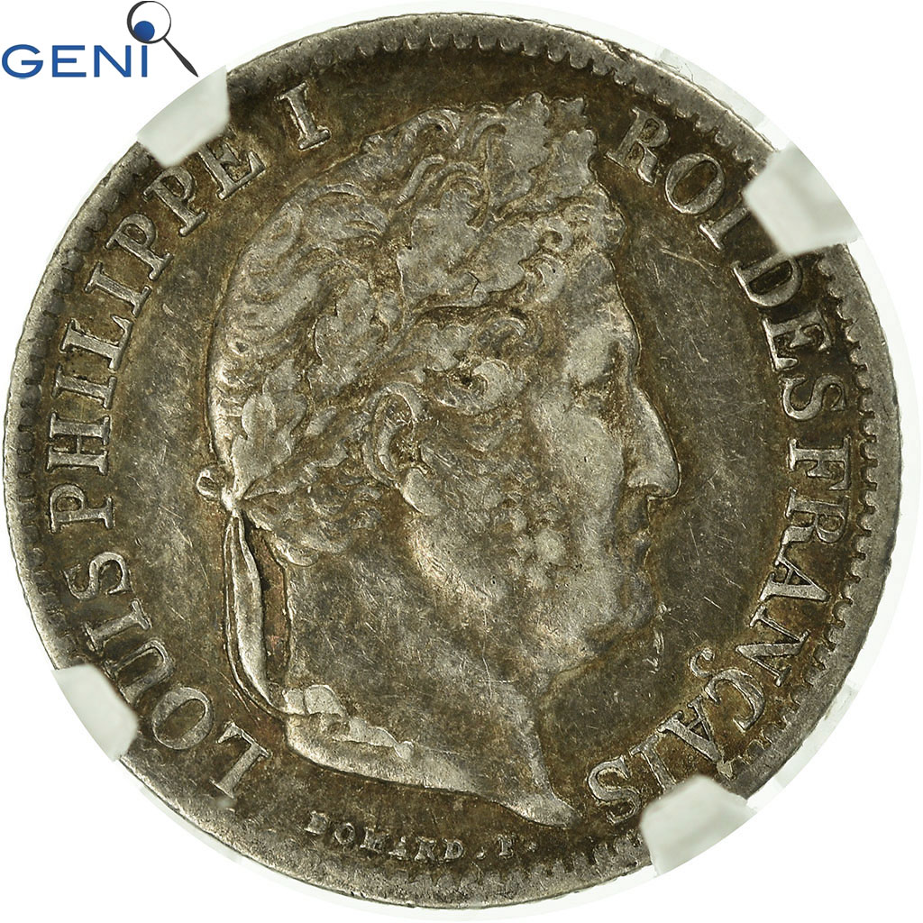 Coin, France, Louis-Philippe, 1/2 Franc, 1831, Paris, GENI, XF45, 