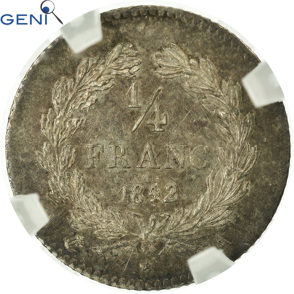 Coin, France, Louis-Philippe, 1/4 Franc, 1842, Paris, , Silver