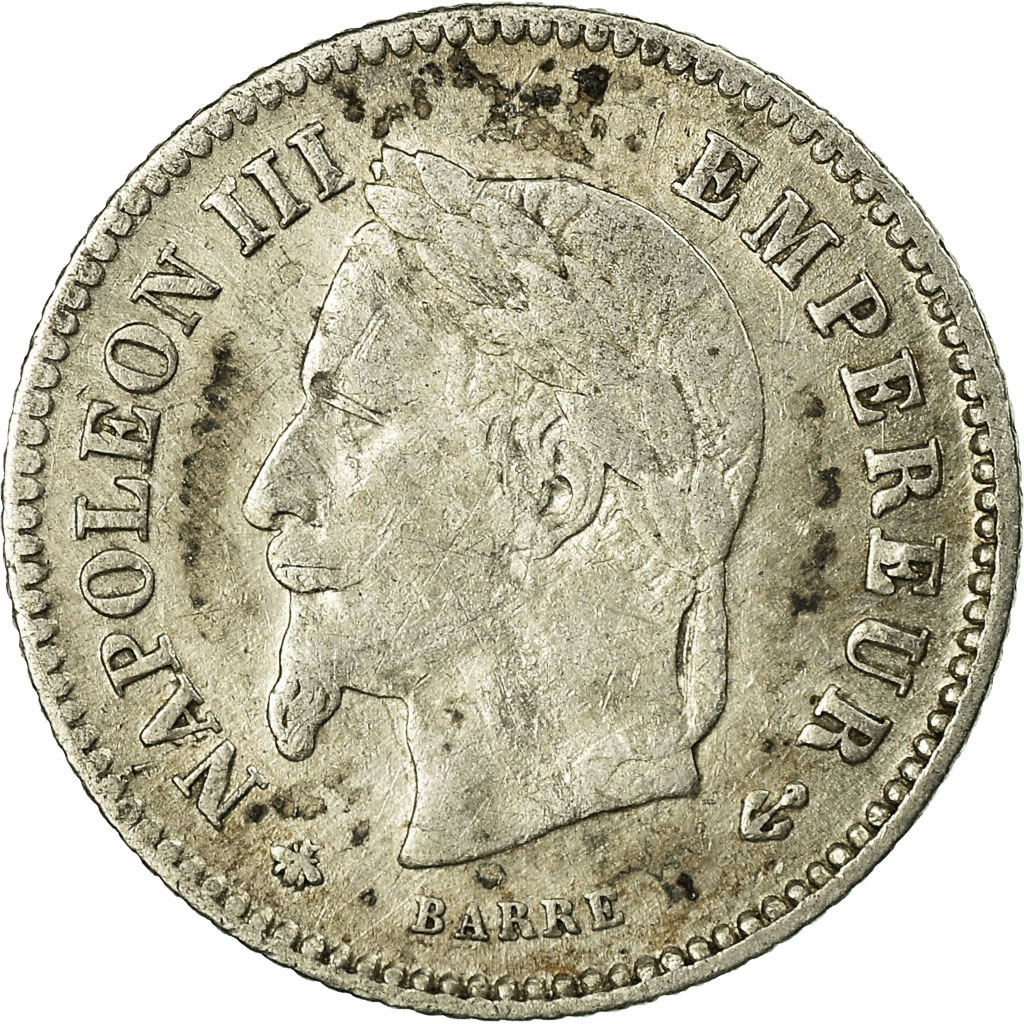 Coin, France, Napoleon III, Napoléon III, 20 Centimes, 1867, Paris, 