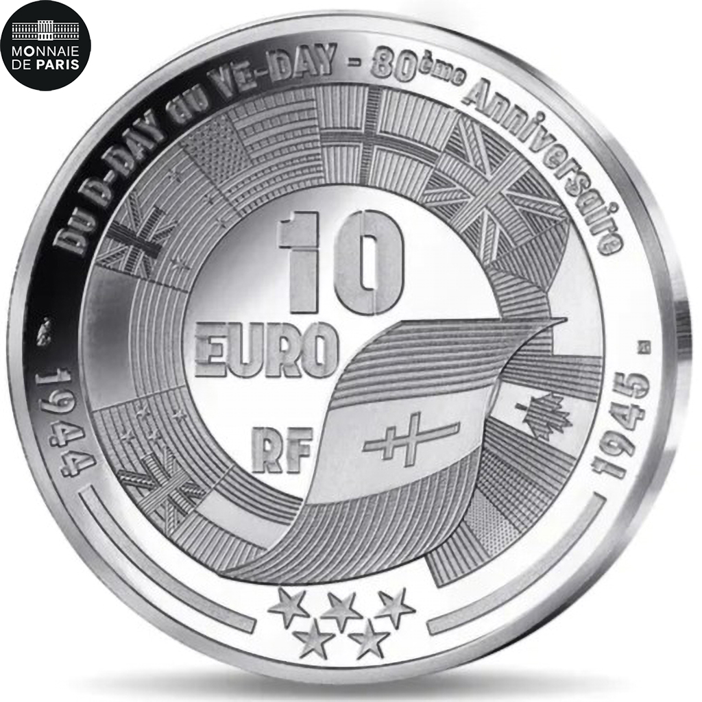 France, 10 Euro, V-E DAY, Soldat Britannique, 2025, Monnaie de Paris, Silver