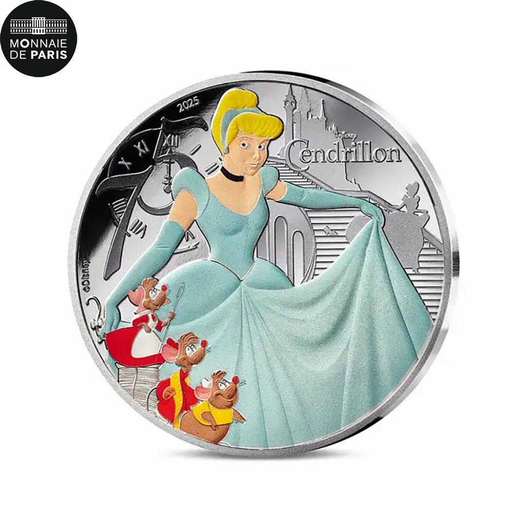 France, 10 Euro, Disney, Cendrillon, BE, 2025, Monnaie de Paris, Silver