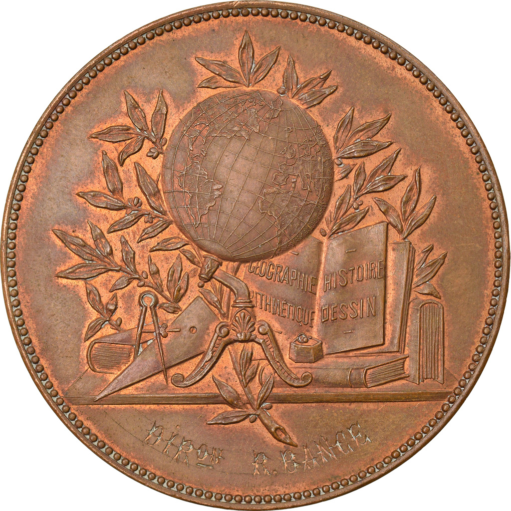 France, Medal, Oeuvre de l'Encouragement à l'Etude, , Bronze