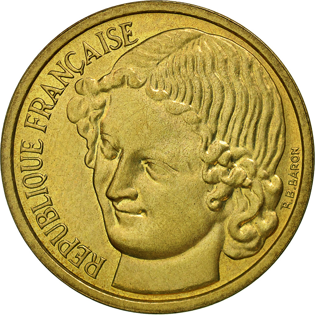 Munten, Frankrijk, Essai de Baron, 20 Centimes, 1961, Paris, UNC-, Cupro-nickel