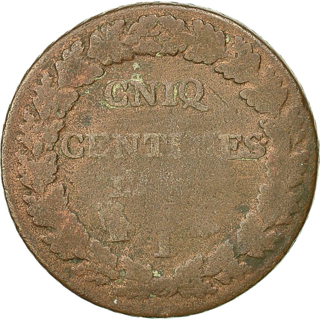 Coin, France, Dupré, 5 Centimes, AN 5, Limoges, , Bronze, KM:640.7
