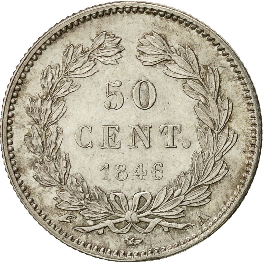 Coin, France, Louis-Philippe, 50 Centimes, 1846, Paris, MS, Silver