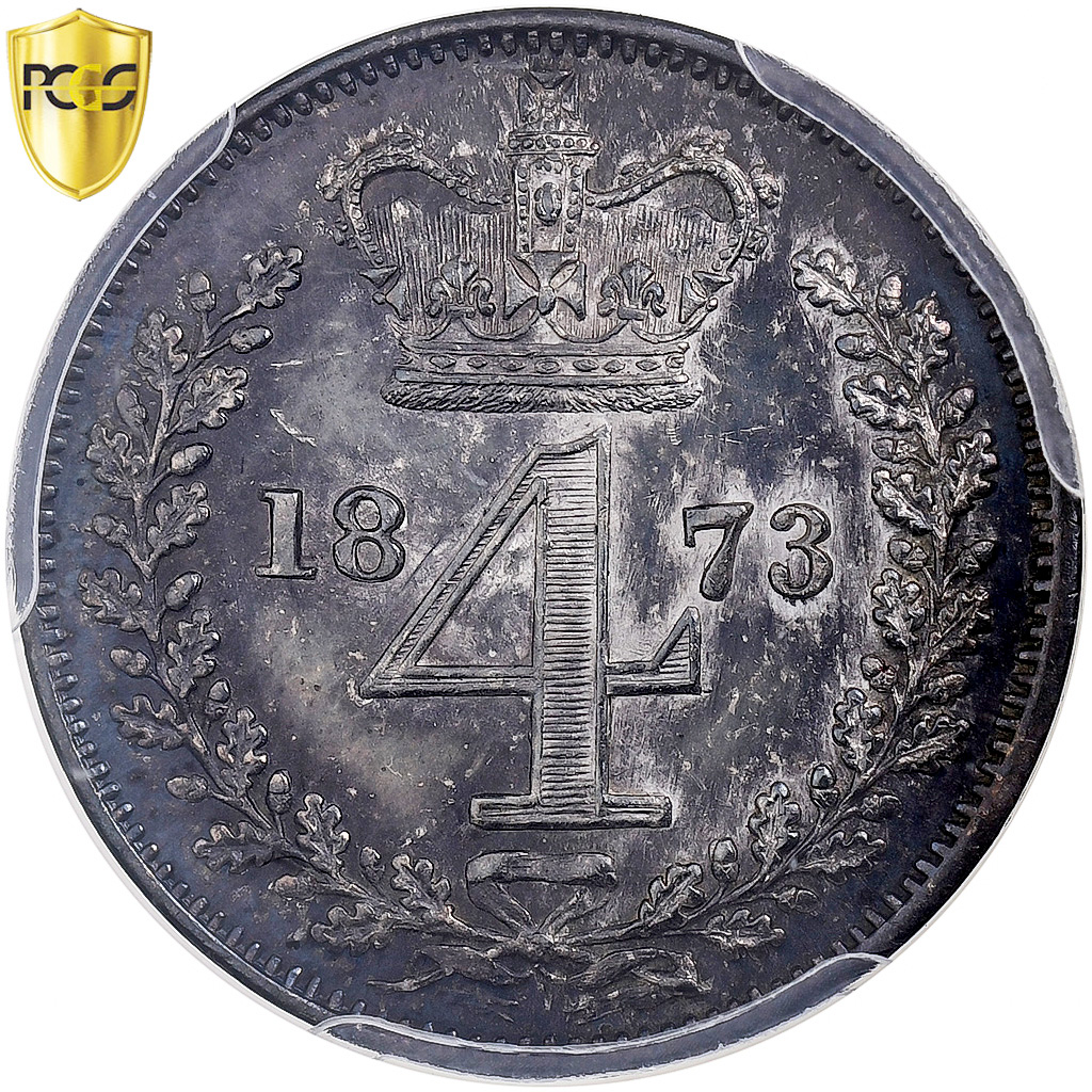 Great Britain, Victoria, 4 Pence, Maundy, 1873, Silver, PCGS, , Spink:3917