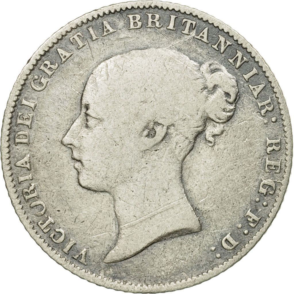 Coin, Great Britain, Victoria, 6 Pence, 1863, VF, Silver, KM:733.1