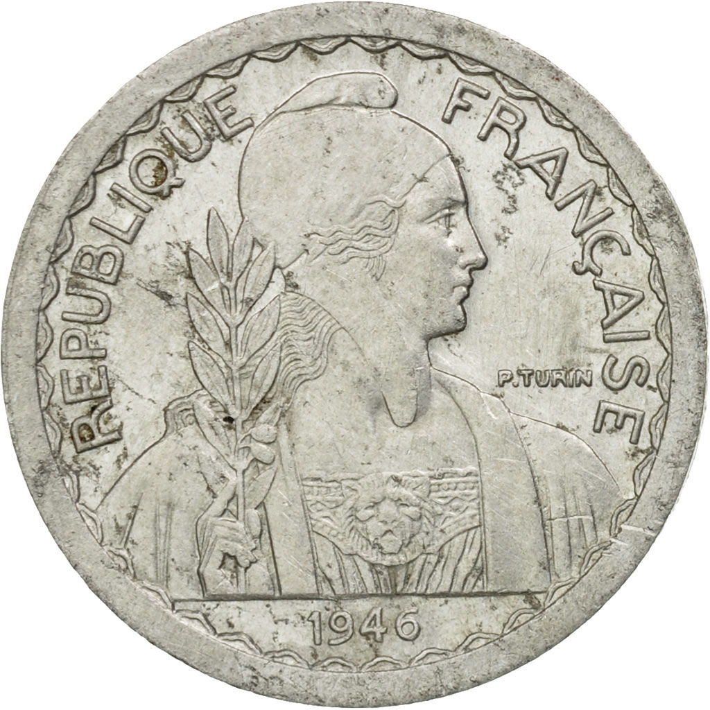 Coin, FRENCH INDO-CHINA, 5 Cents, 1946, Paris, ESSAI, AU(55-58), Aluminum
