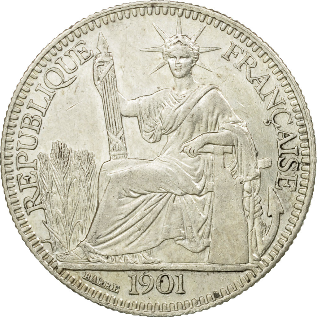 Coin, FRENCH INDO-CHINA, 10 Cents, 1901, Paris, , Silver, KM:9