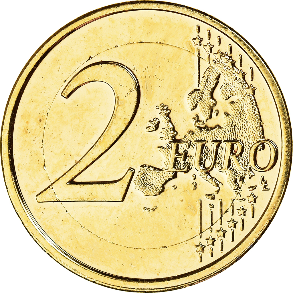 Slovénie, 2 Euro, 2008, Primoz Trubar, SUP+, Copper-Nickel Gilt