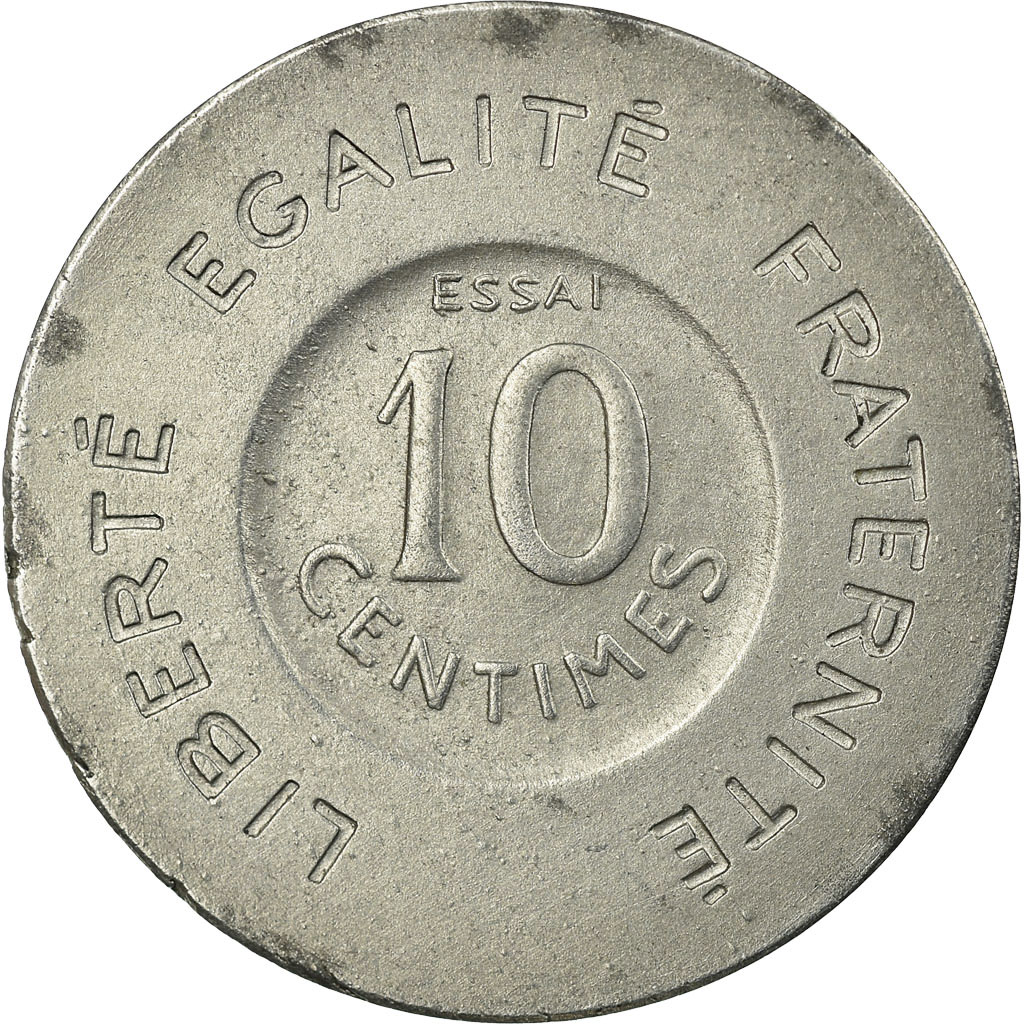 Coin, France, François Rude, 10 Centimes, 1909, ESSAI, AU, Aluminium