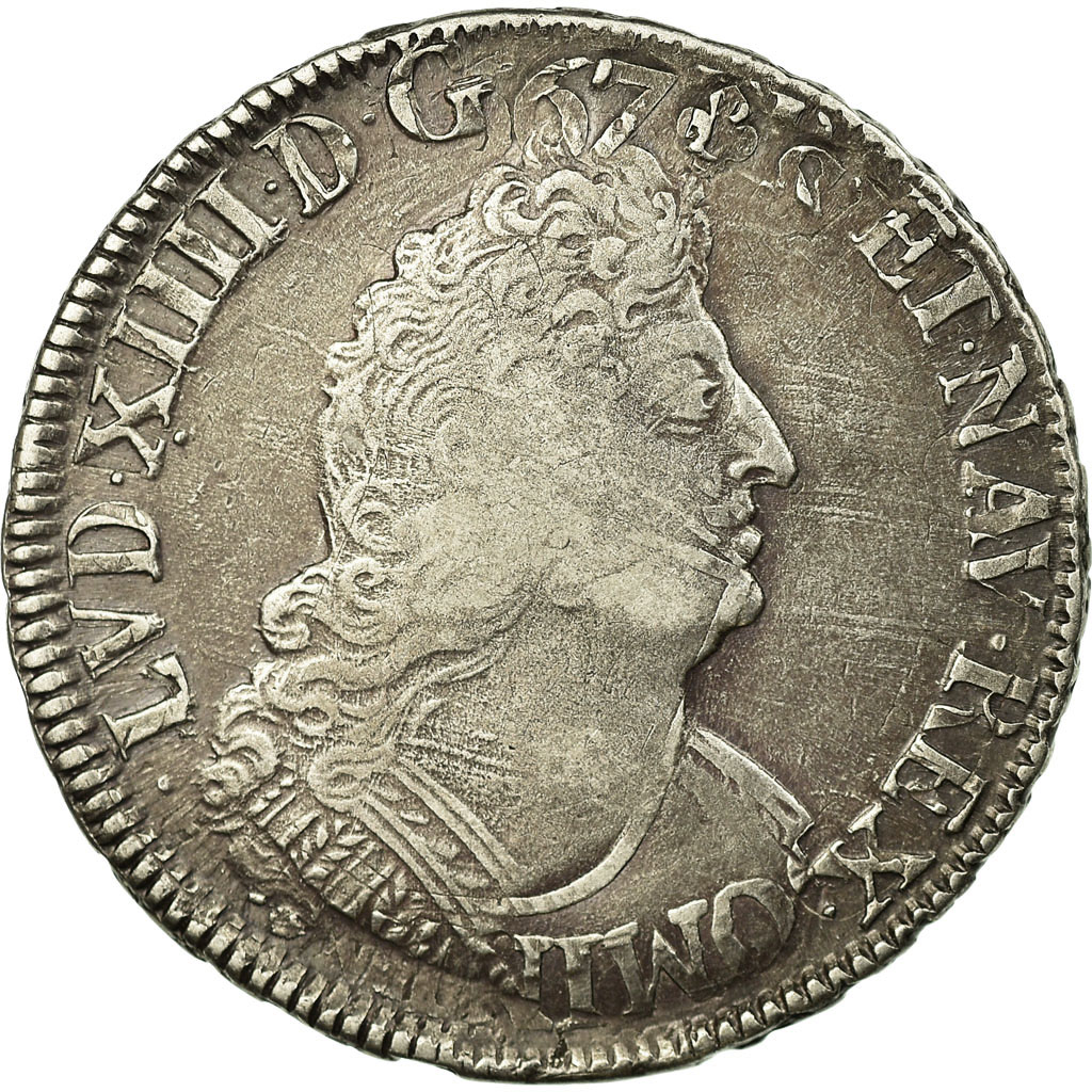 Coin, France, Louis XIV, 1/2 Écu aux palmes, 1/2 Ecu, 1694, Lille, 