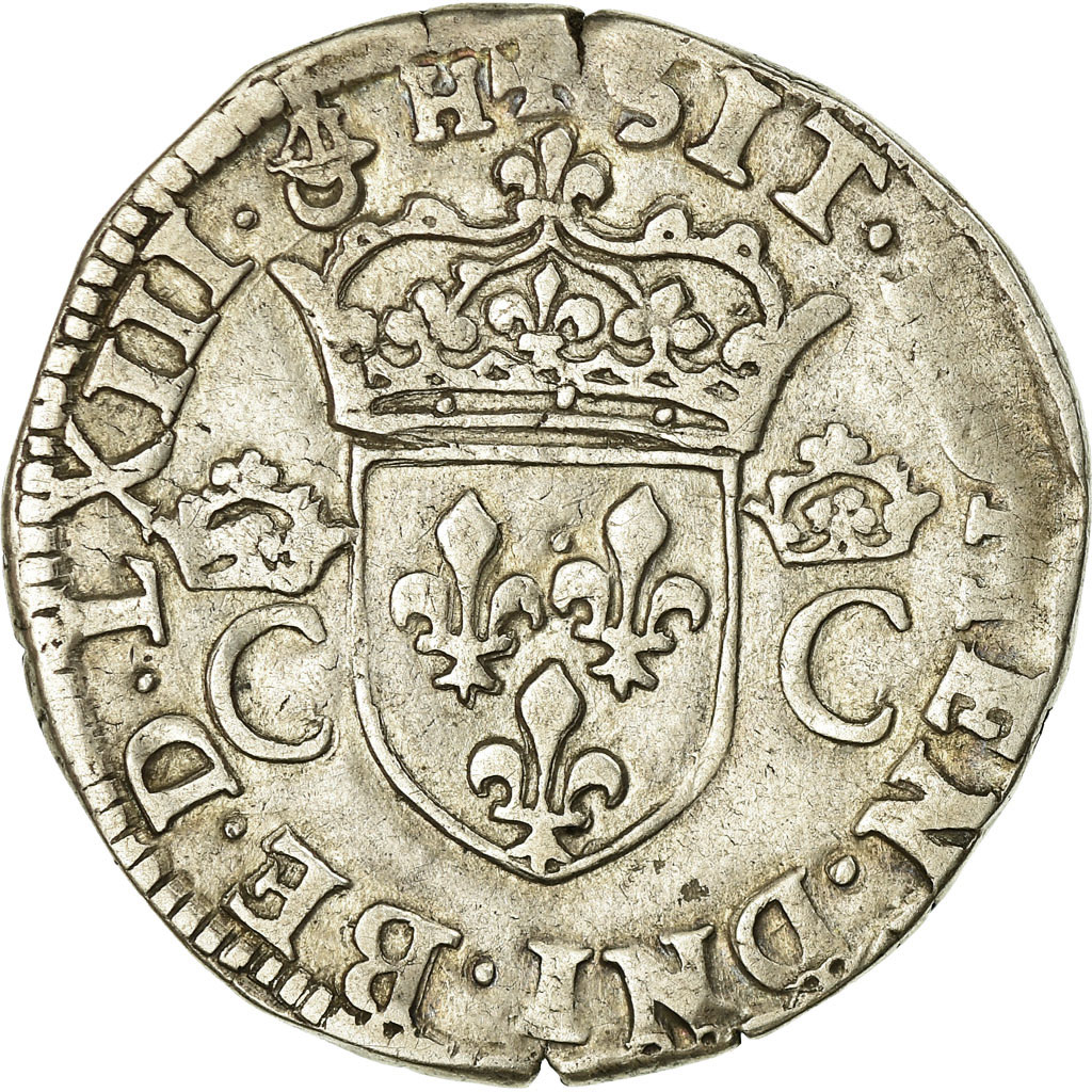 Coin, France, Charles IX, Teston, 1563, Bordeaux, , Silver