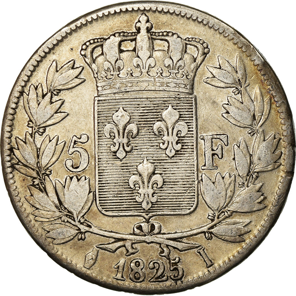 France, 5 Francs, Charles X, 1825, Limoges, Silver, , KM:720.6