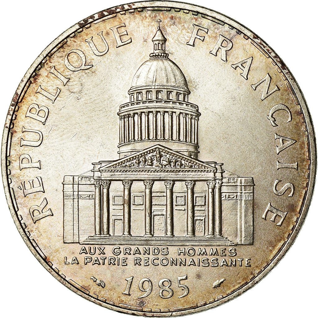 Coin, France, Panthéon, 100 Francs, 1985, Paris, , Silver, KM:951.1
