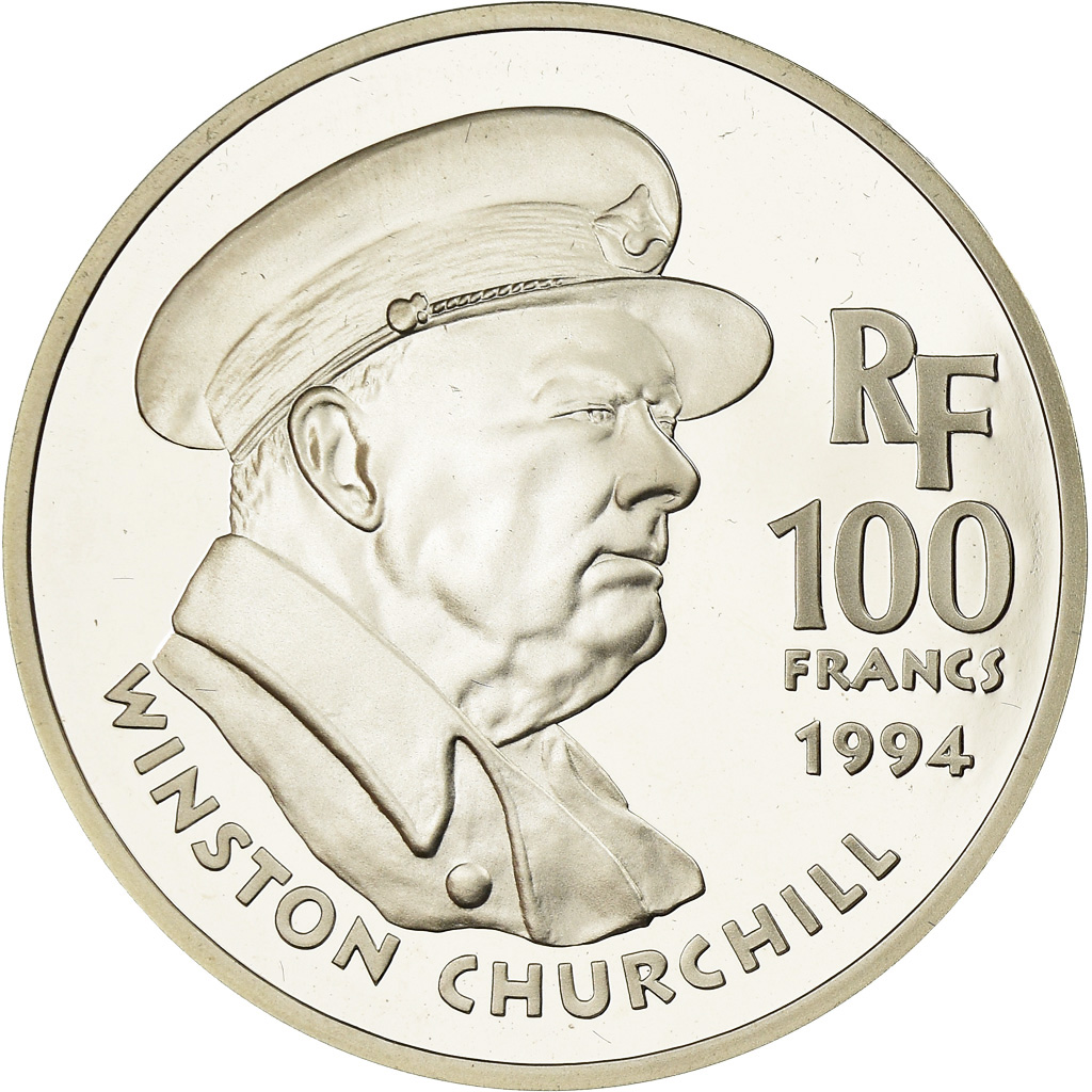 Coin, France, Churchill, 100 Francs, 1994, BE, , Silver, KM:1037