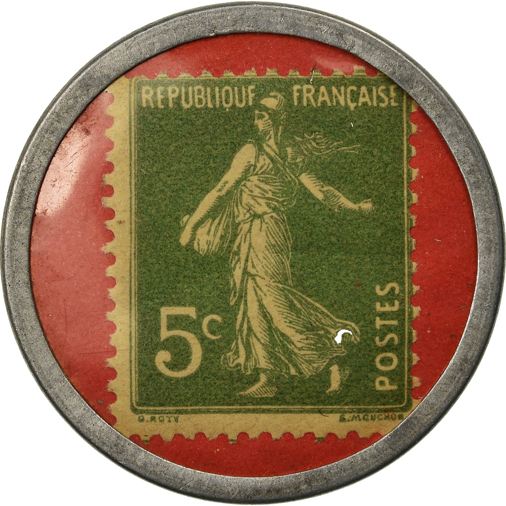 Coin, France, Crédit Lyonnais, 5 Centimes, Timbre-Monnaie, , Aluminium